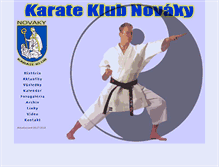 Tablet Screenshot of karate.novaky.com